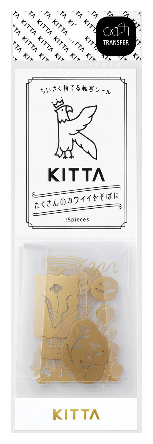 KITTA Washi Tape - Gold Foil - Humming