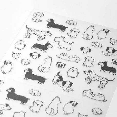 Midori Planner Sticker Sheet - Chat Dogs