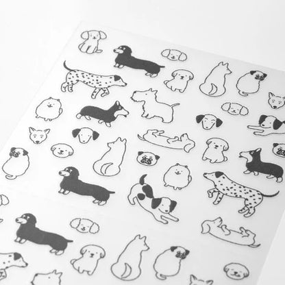 Midori Planner Sticker Sheet - Chat Dogs