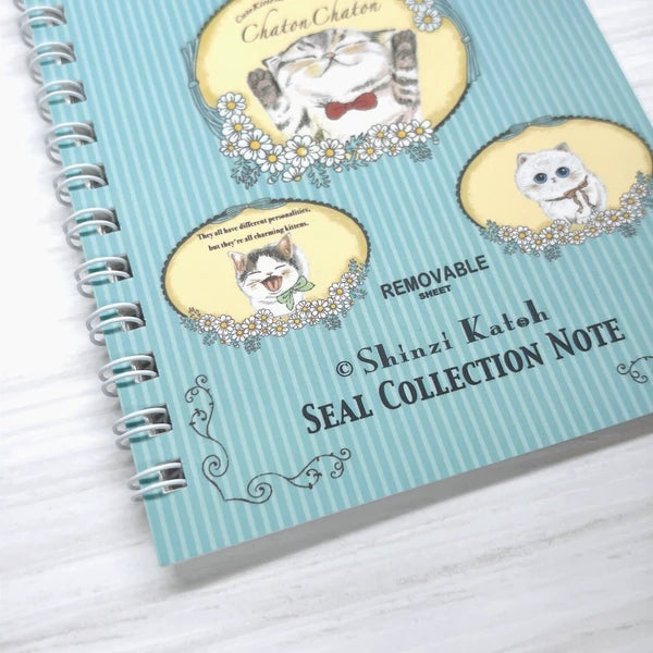 Shinzi Katoh Sticker Notebook - Chatonchaton 2