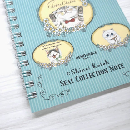 Shinzi Katoh Sticker Notebook - Chatonchaton 2