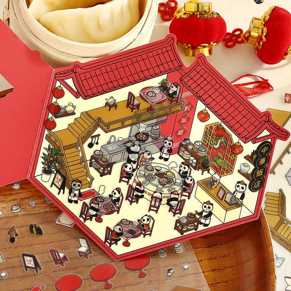 BGM Deco 2.5D Sticker Sheet - Diorama Vol. 3 - Chinese Cuisine