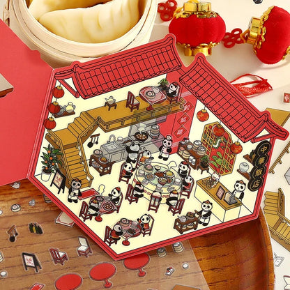 BGM Deco 2.5D Sticker Sheet - Diorama Vol. 3 - Chinese Cuisine