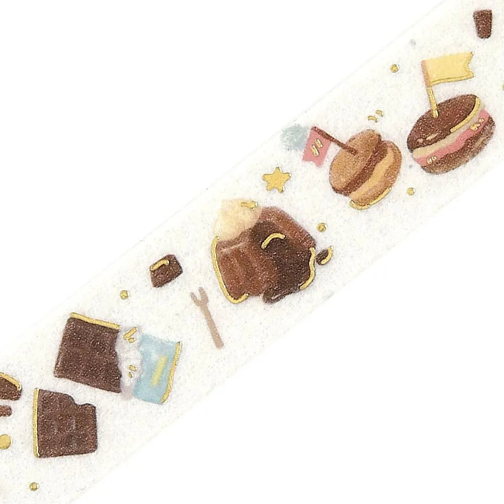 BGM Foil Washi Tape - Tokimeki Flavor Series - Chocolate