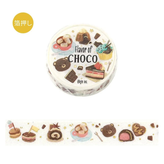 BGM Foil Washi Tape - Tokimeki Flavor Series - Chocolate