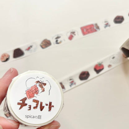 Spica Garden Washi Tape - muu-chan Series - Chocolate