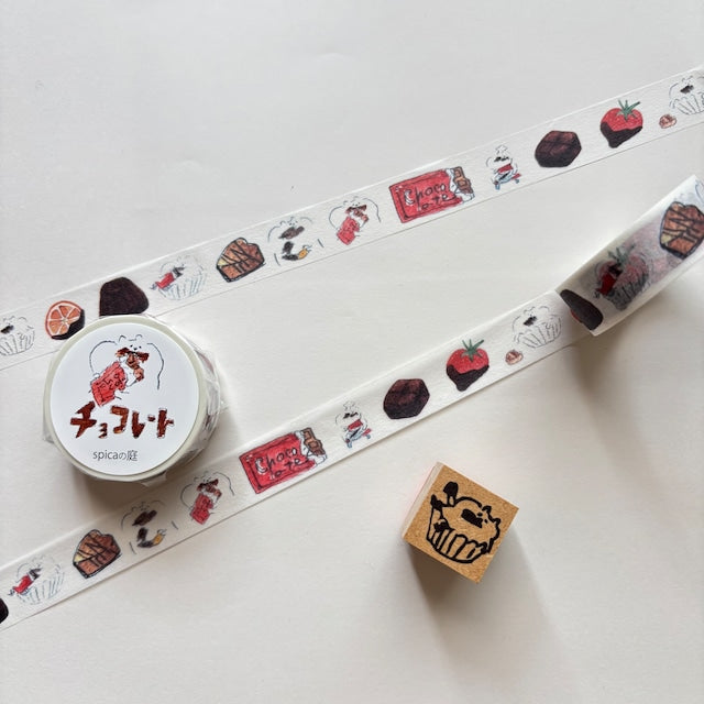 Spica Garden Washi Tape - muu-chan Series - Chocolate