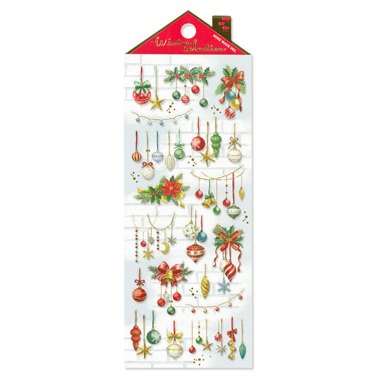 Mind Wave Sticker Sheet - Winter Selection - Christmas Ornament