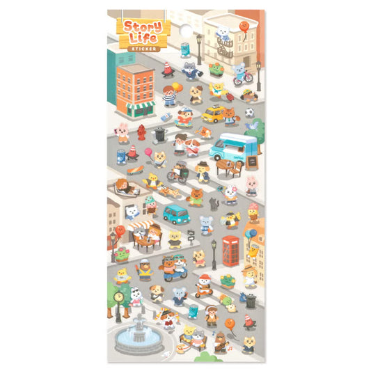 Mind Wave Story Life Sticker Sheet - City