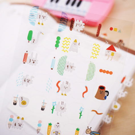 Yohand Studio Index Stickers - Dog Cloud
