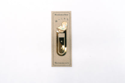 Pottering Cat Bookmark - Clover