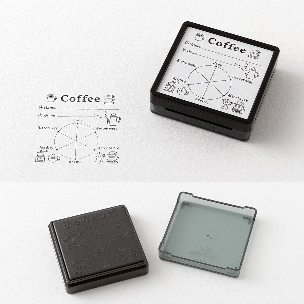 Midori Paintable Stamp - Pre-Inked - Coffee