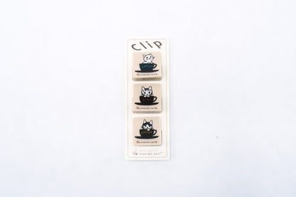 Pottering Cat Clips - Coffee Cup