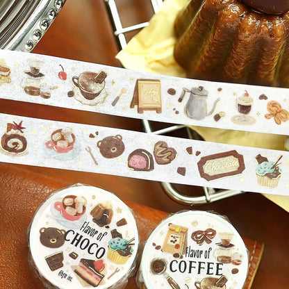 BGM Foil Washi Tape - Tokimeki Flavor Series - Coffee