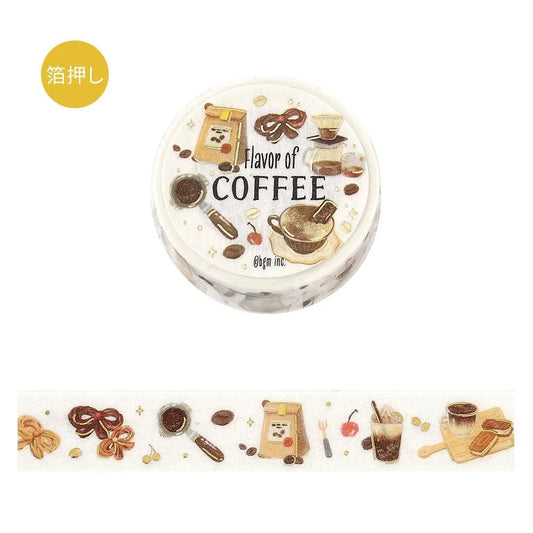 BGM Foil Washi Tape - Tokimeki Flavor Series - Coffee