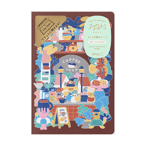 Midori Yuru Log Notebook - B6 - Coffee Shop