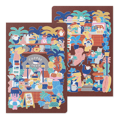 Midori Yuru Log Notebook - B6 - Coffee Shop