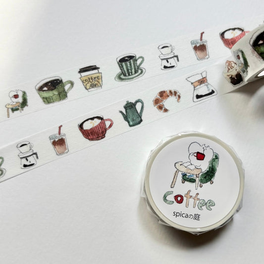 Spica Garden Washi Tape - muu-chan Series - Coffee
