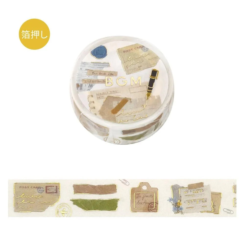 BGM Foil Washi Tape - Life Series - Collage Pieces
