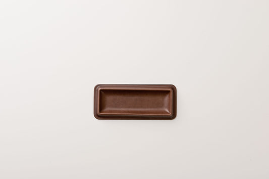 colm Leather Tray M Brown