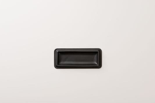 colm Leather Tray M Black