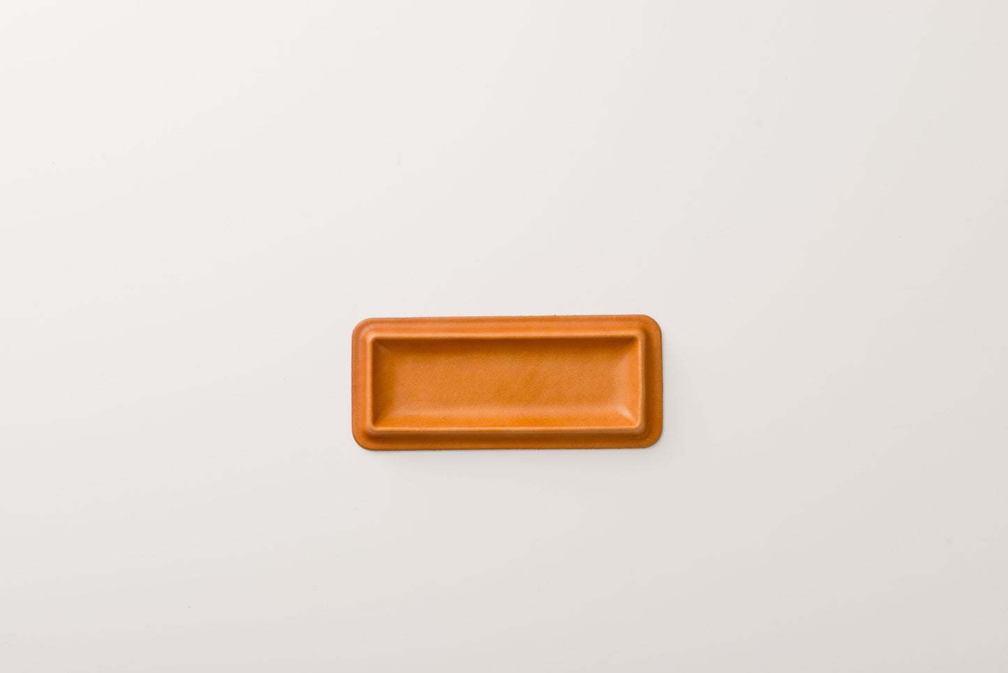 colm Leather Tray M Camel