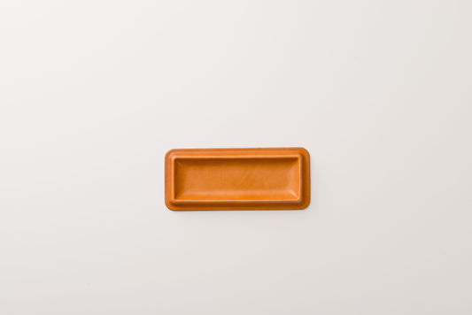 colm Leather Tray M Camel