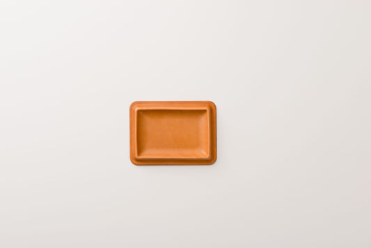 colm Leather Tray S Camel