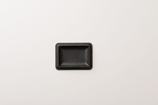 colm Leather Tray S Black