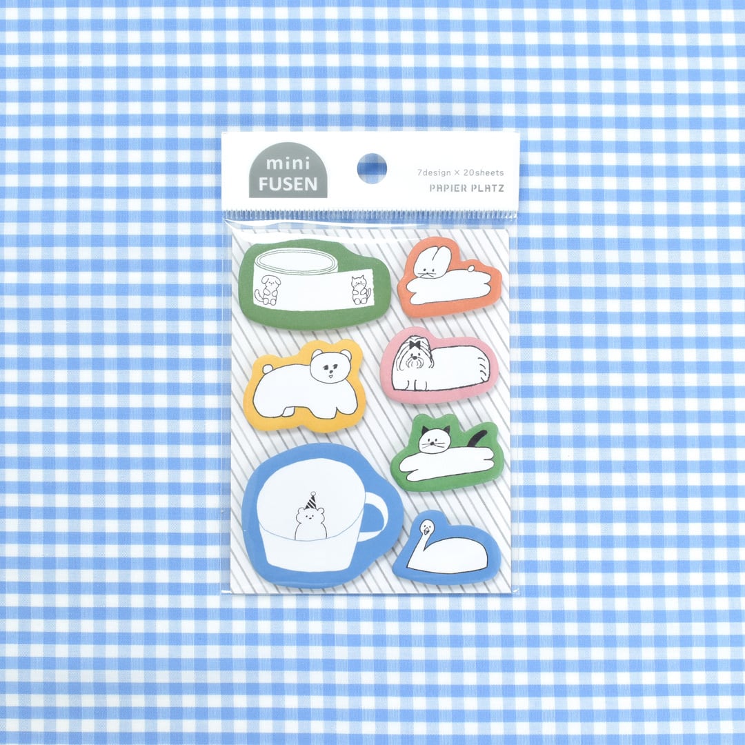 Papier Platz x Nico Recipe - Mini Planner Sticky Notes - Colorful Animals