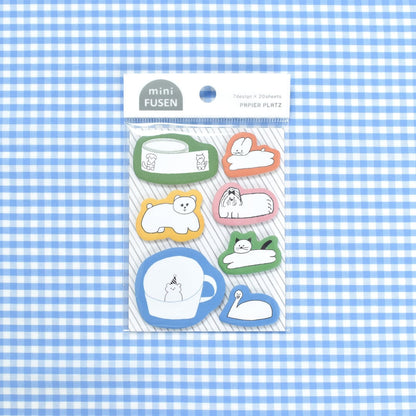Papier Platz x Nico Recipe - Mini Planner Sticky Notes - Colorful Animals