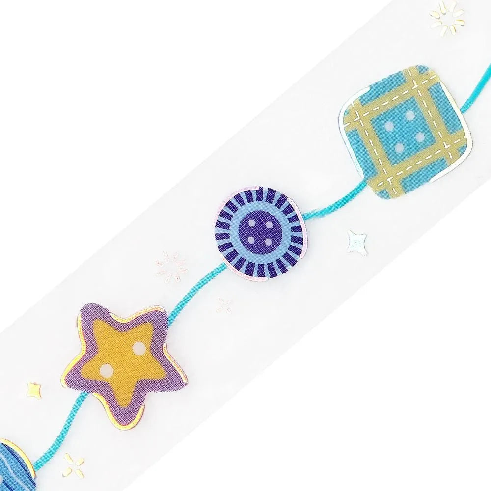 BGM Foil Clear Tape - Life Series - Colorful Buttons