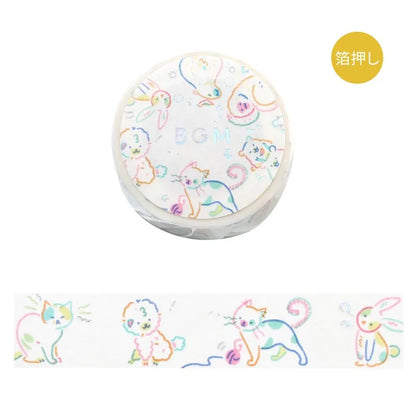 BGM Foil Washi Tape - Life Series - Color Zoo