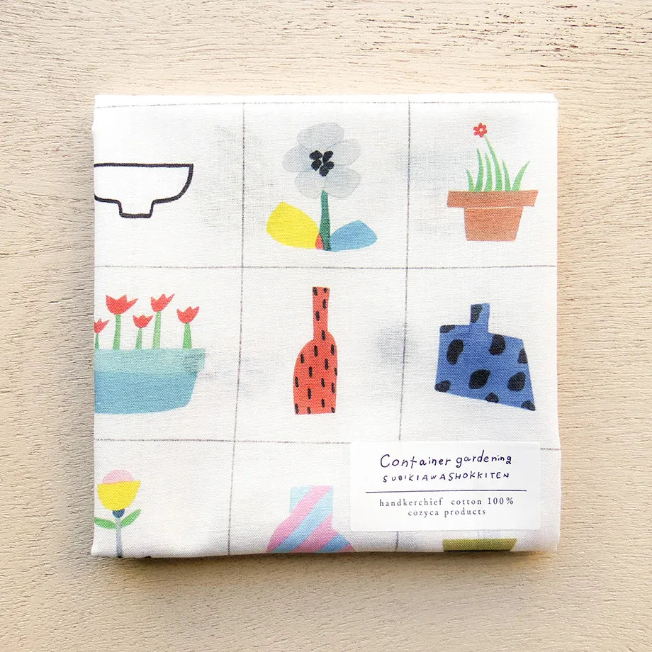 Cozyca x Subikiawa - Handkerchief - Container Garden