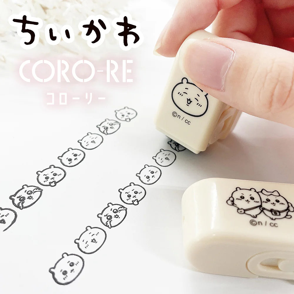 Kamio Coro-Re Rolling Stamp - Chiikawa Series - Chiikawa & Hachiware