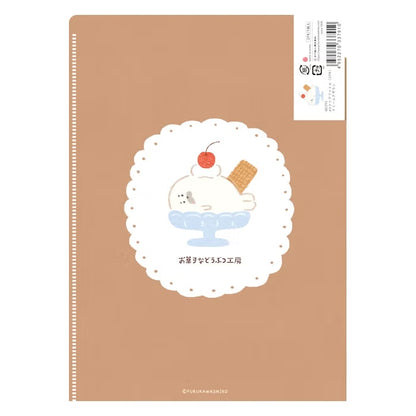 Furukawashiko A5 Clear File - Sweets Animal Workshop Vol. 3 - Cream Seal