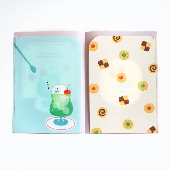 Furukawashiko A5 Clear File - Sweets Animal Workshop Vol. 3 - Cream Seal