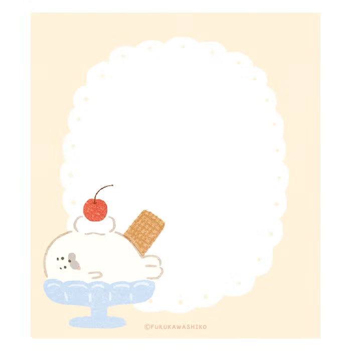 Furukawashiko Memo Pad - Sweets Animal Workshop Vol. 3 - Cream Seal