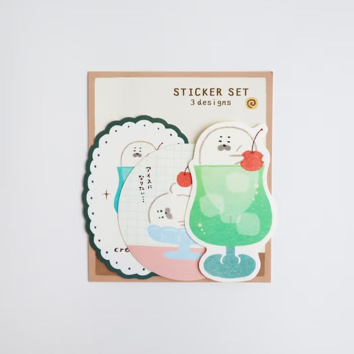 Furukawashiko Sticker Set - Sweets Animal Workshop Vol. 3 - Cream Seal