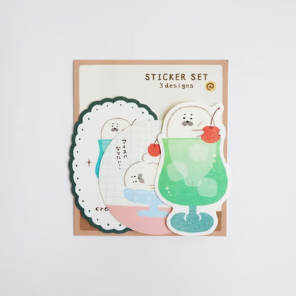 Furukawashiko Sticker Set - Sweets Animal Workshop Vol. 3 - Cream Seal