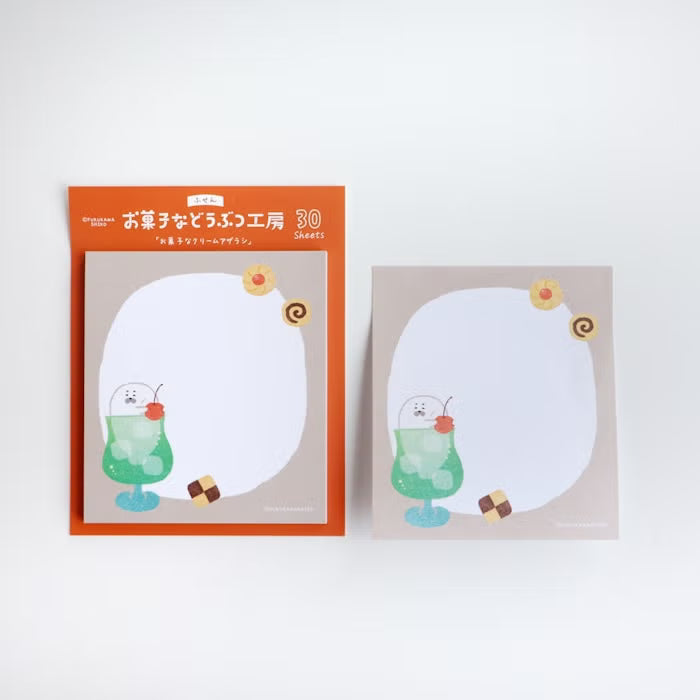 Furukawashiko Sticky Notes - Sweets Animal Workshop Vol. 3 - Cream Seal