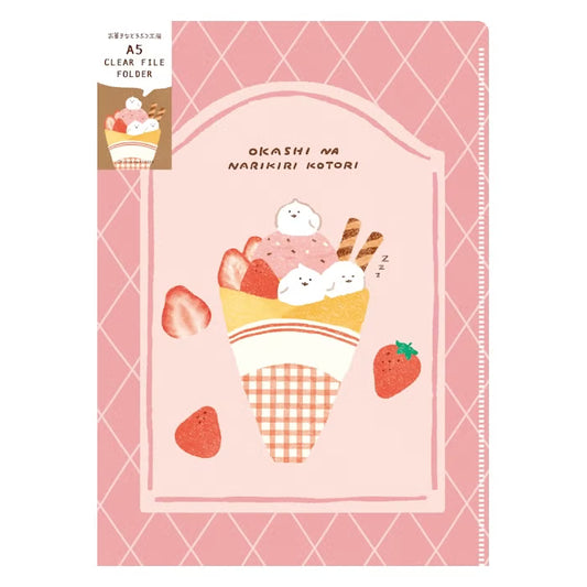 Furukawashiko A5 Clear File - Sweets Animal Workshop Vol. 3 - Crepe Kotori