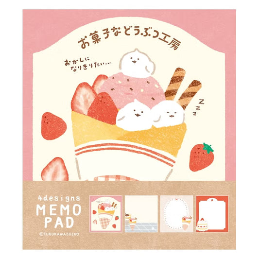 Furukawashiko Memo Pad - Sweets Animal Workshop Vol. 3 - Crepe Kotori