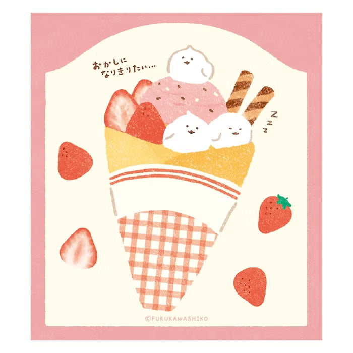 Furukawashiko Memo Pad - Sweets Animal Workshop Vol. 3 - Crepe Kotori