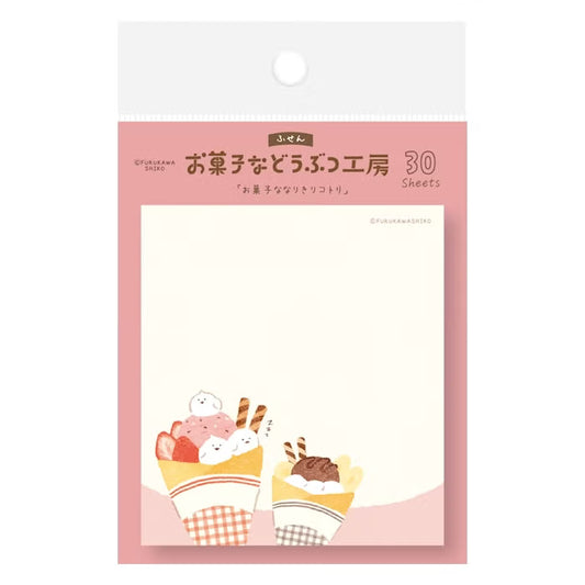 Furukawashiko Sticky Notes - Sweets Animal Workshop Vol. 3 - Crepe Kotori