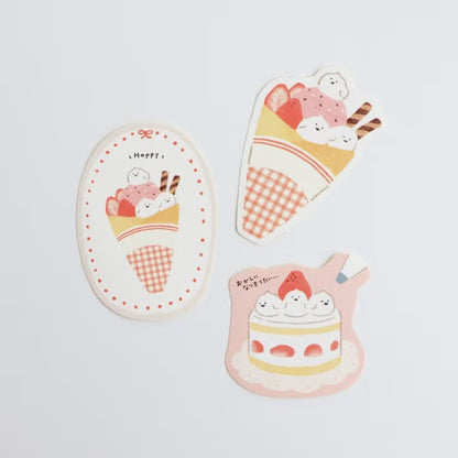 Furukawashiko Sticker Set - Sweets Animal Workshop Vol. 3 - Crepe Kotori