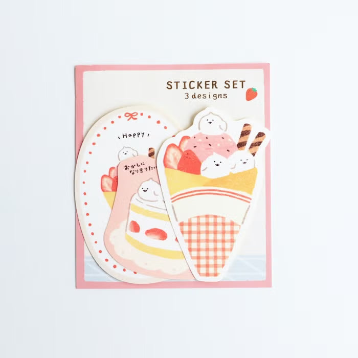 Furukawashiko Sticker Set - Sweets Animal Workshop Vol. 3 - Crepe Kotori