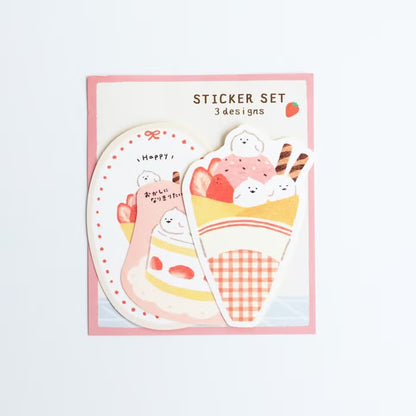 Furukawashiko Sticker Set - Sweets Animal Workshop Vol. 3 - Crepe Kotori