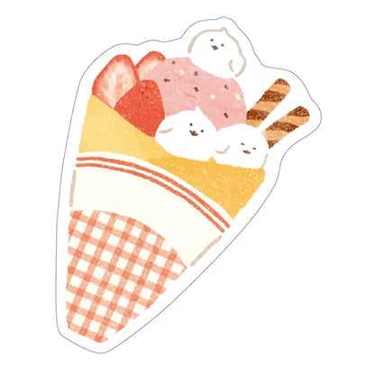Furukawashiko Sticker Set - Sweets Animal Workshop Vol. 3 - Crepe Kotori