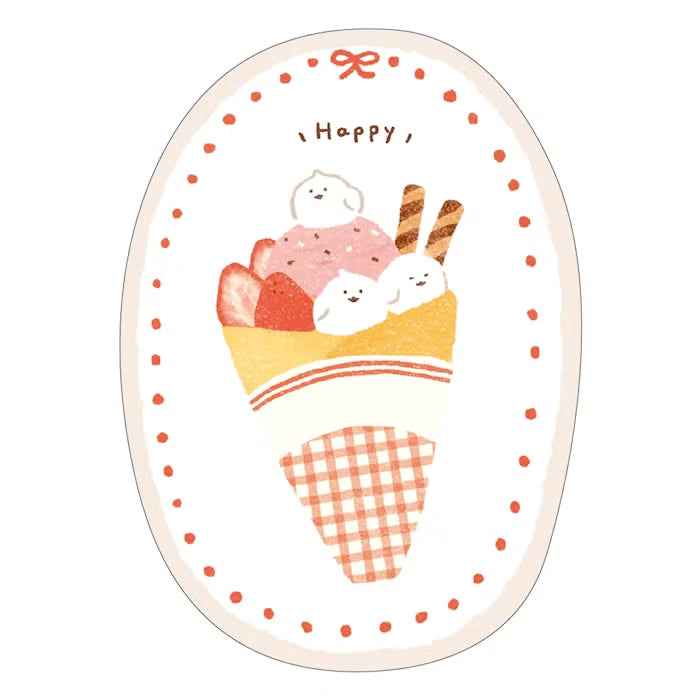 Furukawashiko Sticker Set - Sweets Animal Workshop Vol. 3 - Crepe Kotori
